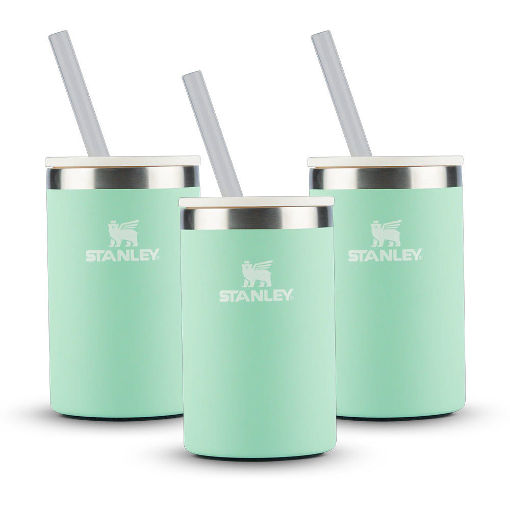 Kit 3 Can Cooler com canudo Pistachio | 296ML