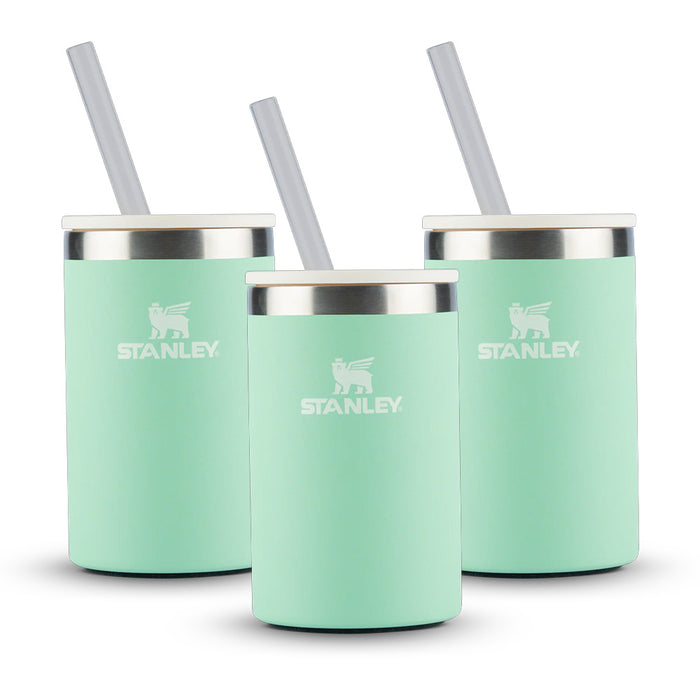 Kit 3 Can Cooler com canudo Pistachio | 296ML