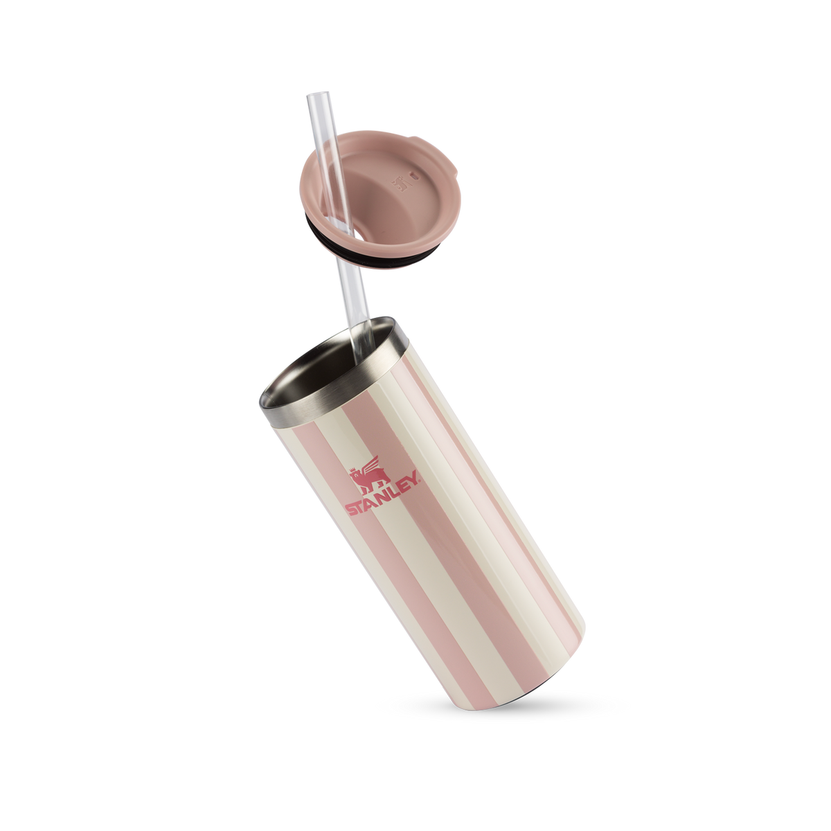 Can Cooler Slim com canudo Peach Whip Cabana Gloss | 296ML