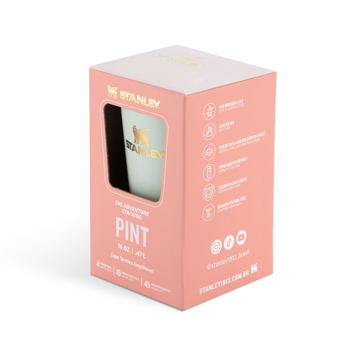 Copo Térmico De Cerveja Gilded Sugar | 473ml