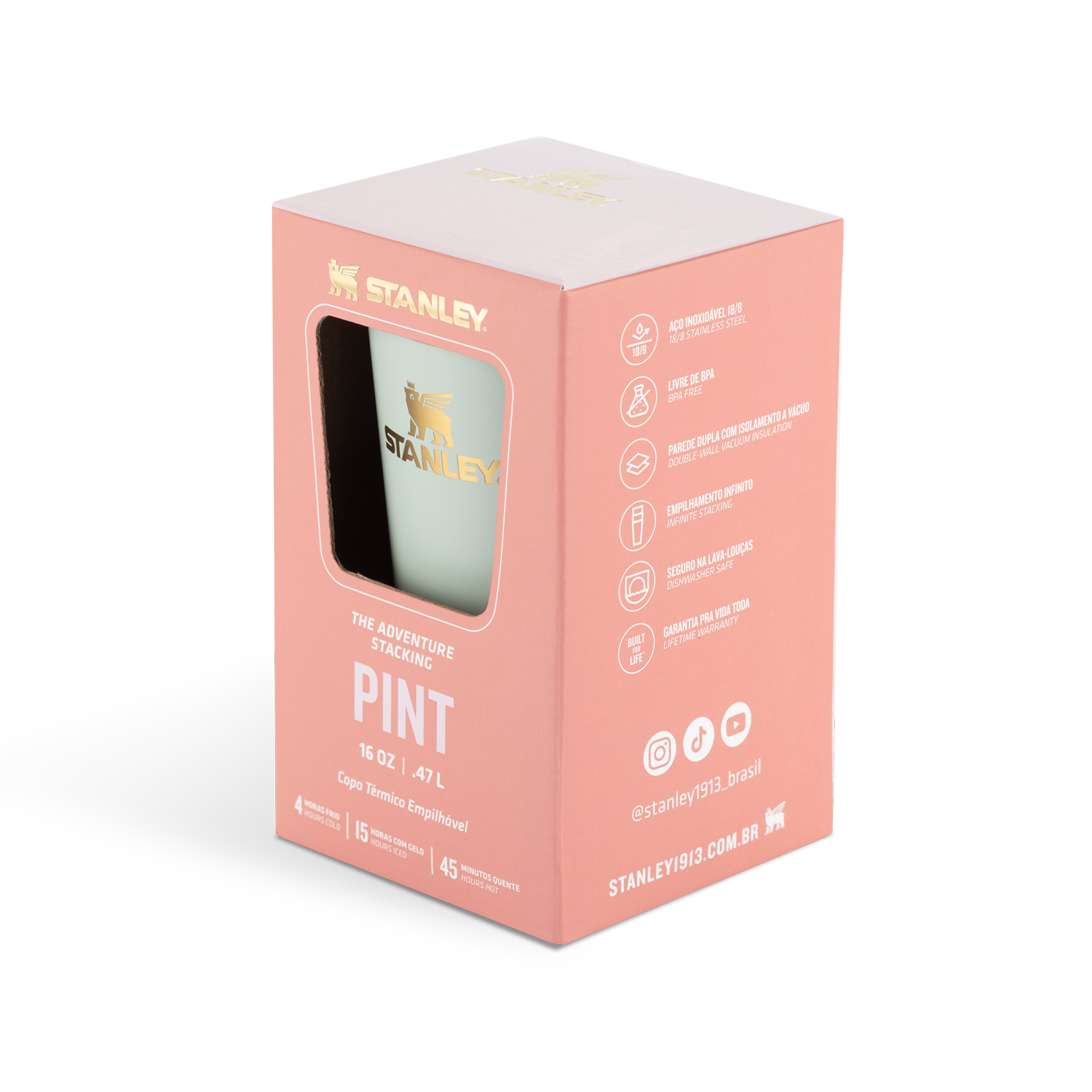 Copo Térmico De Cerveja Gilded Sugar | 473ml