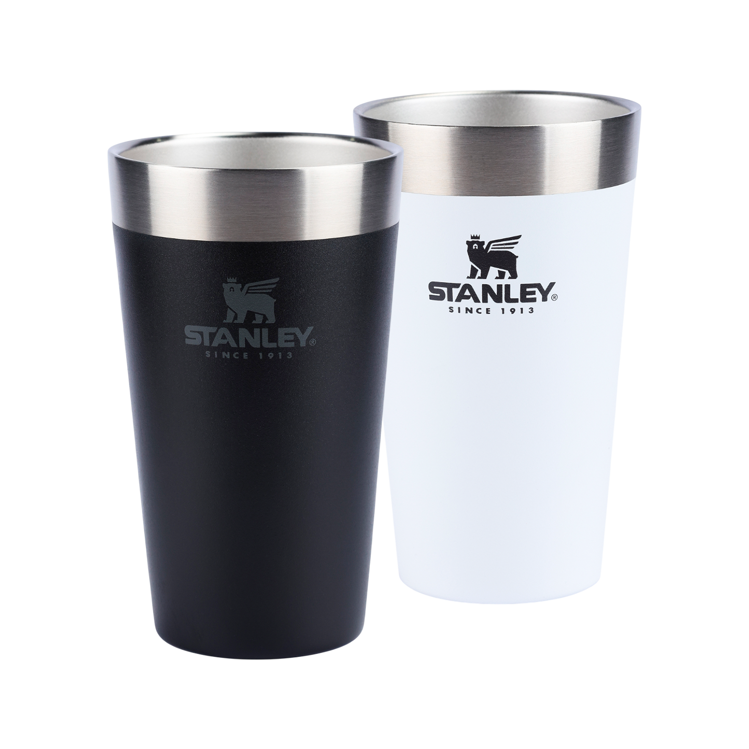 Kit 2 Copos Térmicos de Cerveja Matte Black e Polar | 473ml