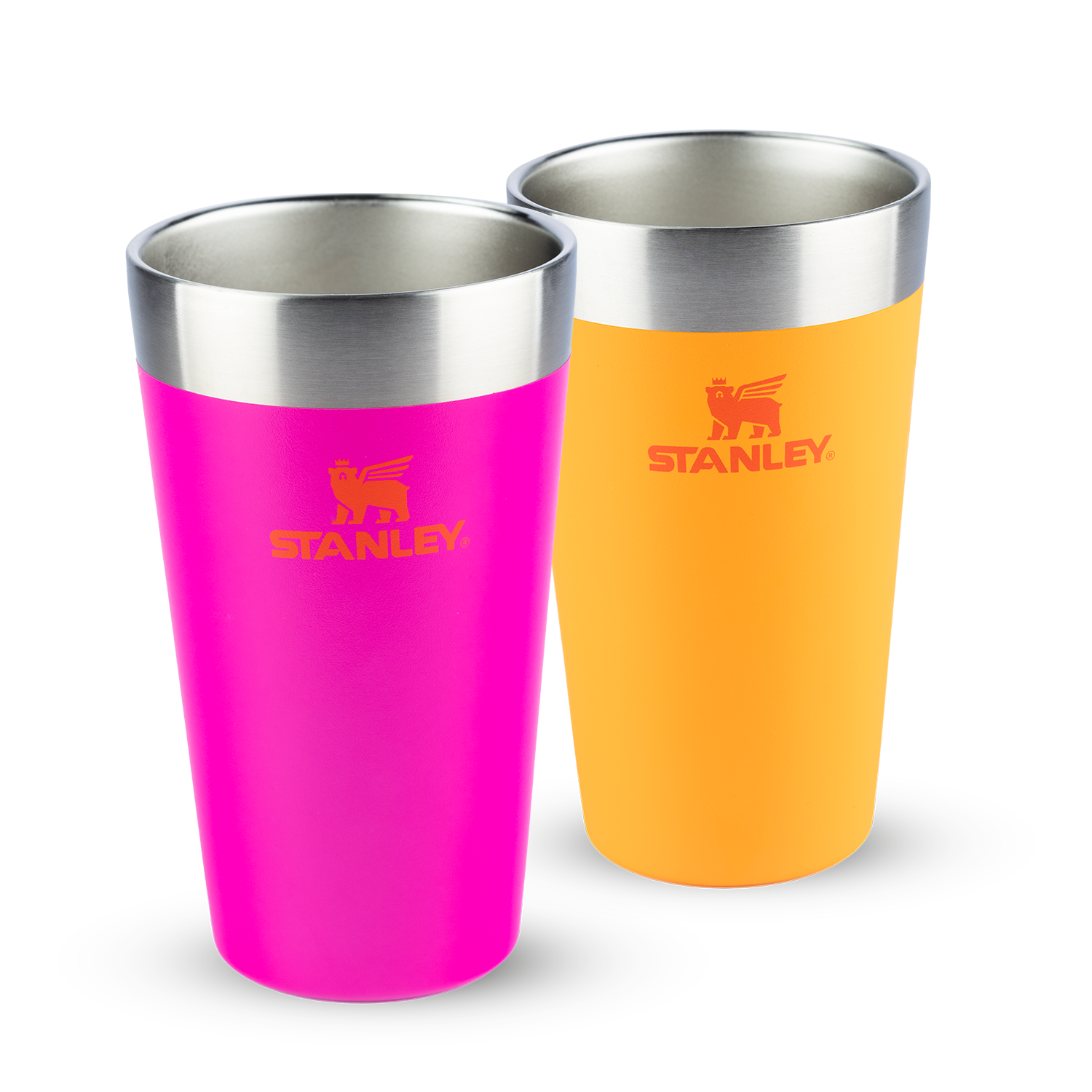 Kit 2 Copos Térmicos de Cerveja Golden Rod e Vivid Violet | 473ml