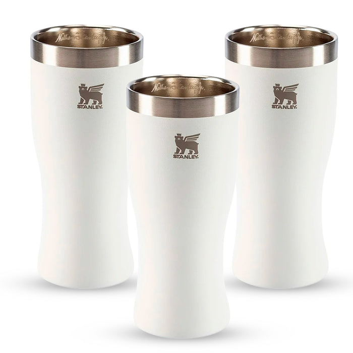 Kit 3 Copos Happy Hour Pilsner Glass Pale Stone | 444ml