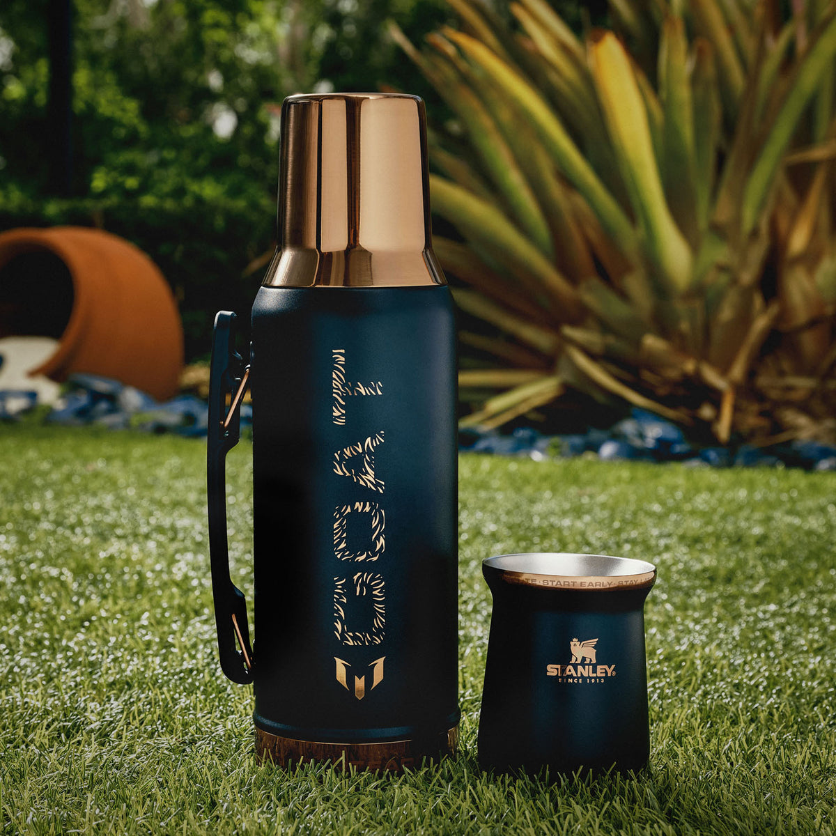 Cuia Térmica Mate Messi Black Stanley | 236ml