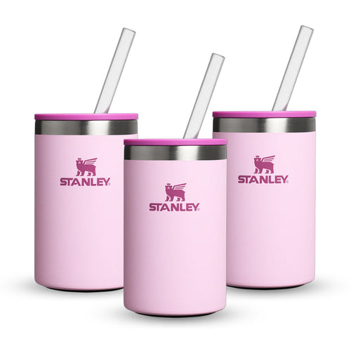 Kit 3 Can Cooler com canudo Cherry Blossom | 296ML
