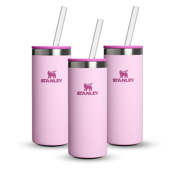 Kit 3 Can Cooler Slim com canudo Cherry Blossom | 296ML