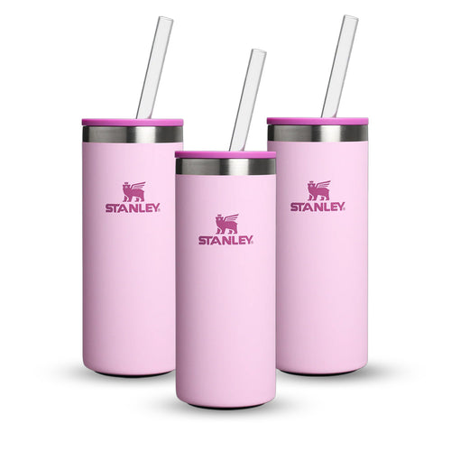 Kit 3 Can Cooler Slim com canudo Cherry Blossom | 296ML