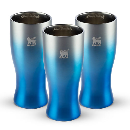 Kit 3 Copos Happy Hour Pilsner Glass Azure | 444ml