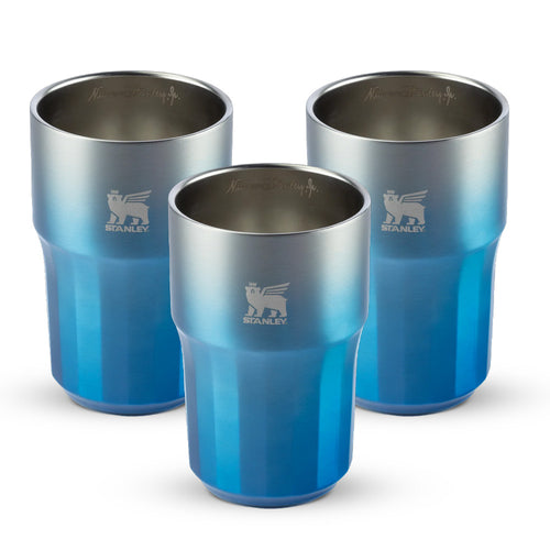 Kit 3 Copos Beer Tumbler Happy Hour Azure Haze | 384ml
