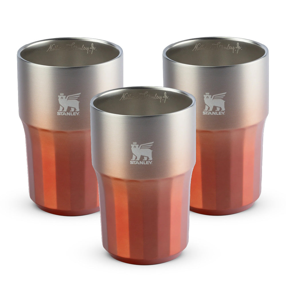 Kit 3 Copos Beer Tumbler Happy Hour Tigerlily Haze | 384ml