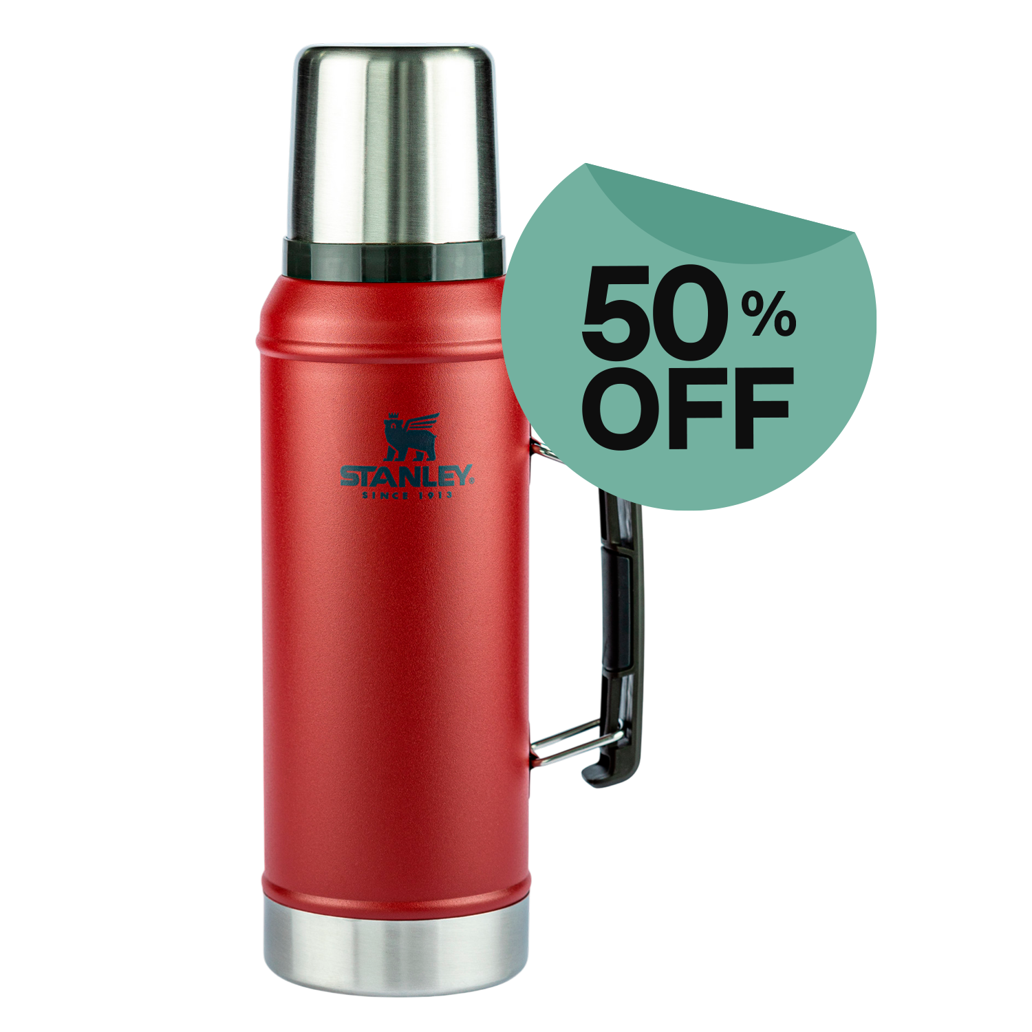 Garrafa Térmica Classic Matte Red | 0.95L