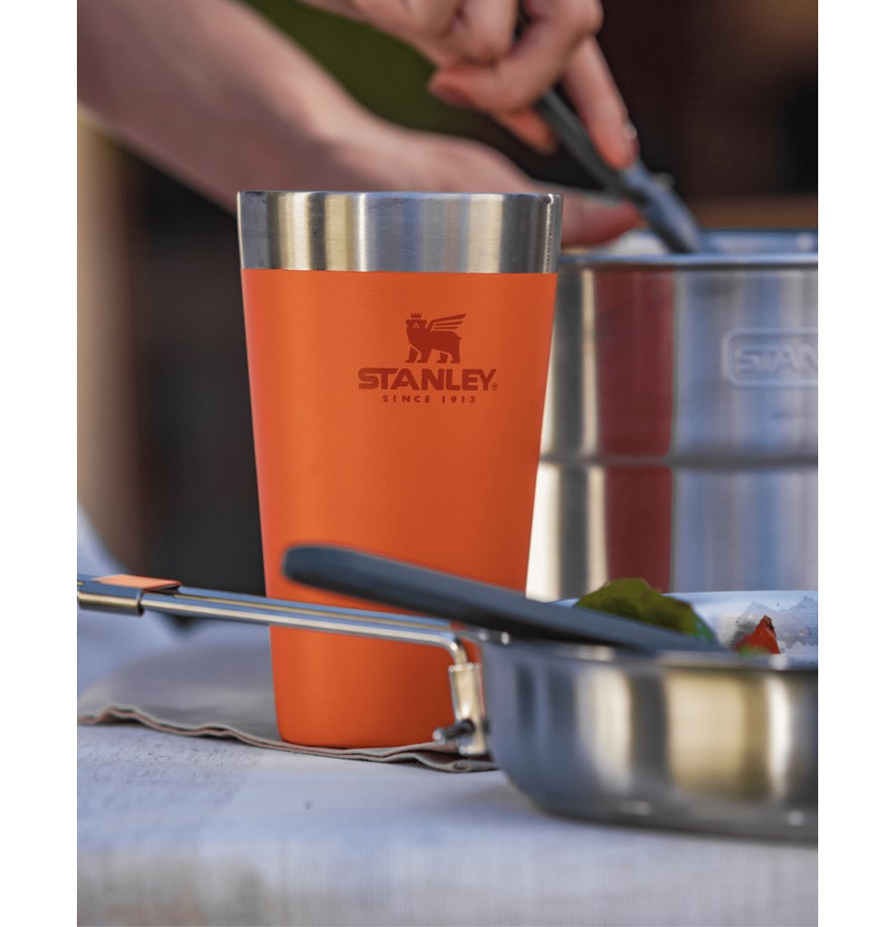 Copo Térmico de Cerveja Stanley Signal Orange | 473ML