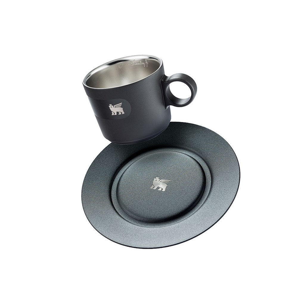 Stanley 1913 Caneca Daybreak Cappuccino com Pires Stanley Matte Black 192ML  | View 1
