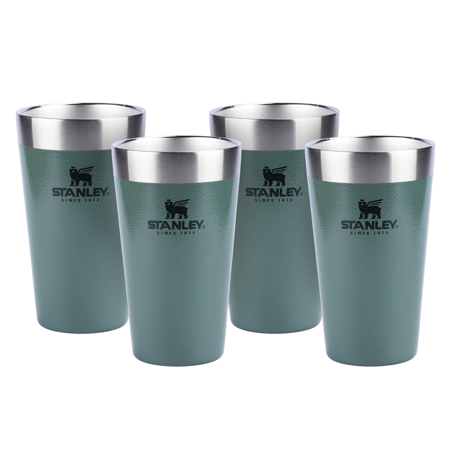 Kit 4 Copos Térmicos de Cerveja Stanley Hammertone Green | 473ML
