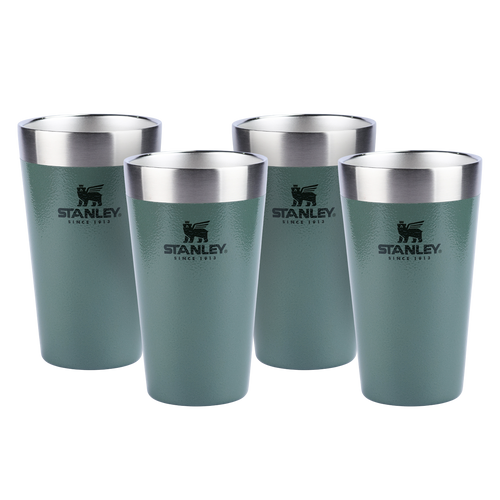 Kit 4 Copos Térmicos de Cerveja Stanley Hammertone Green | 473ML