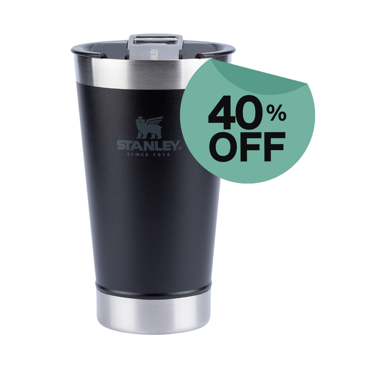 Copo Térmico de Cerveja (com tampa) Stanley Matte Black | 473ML