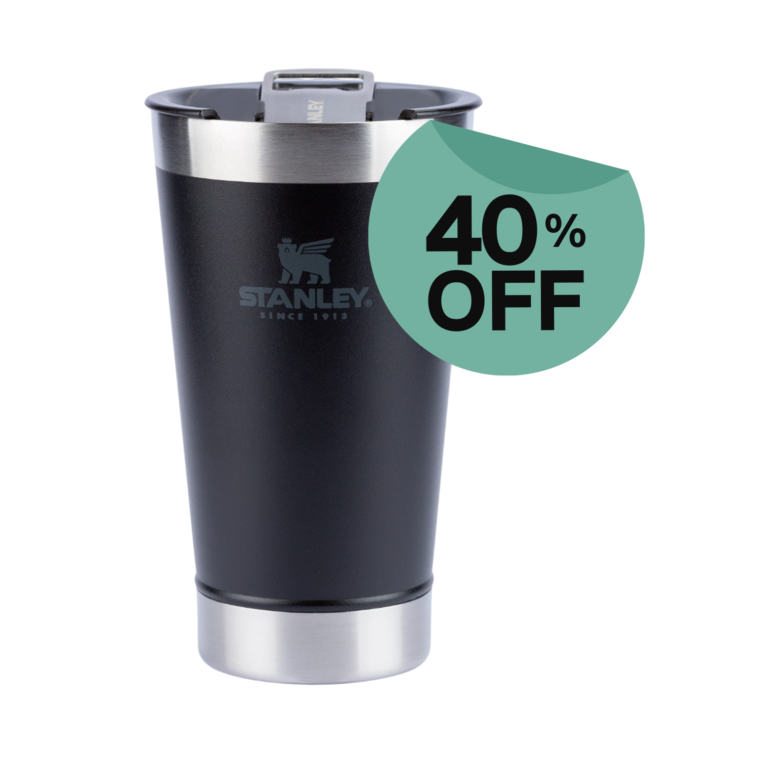 Copo Térmico de Cerveja (com tampa) Stanley Matte Black | 473ML