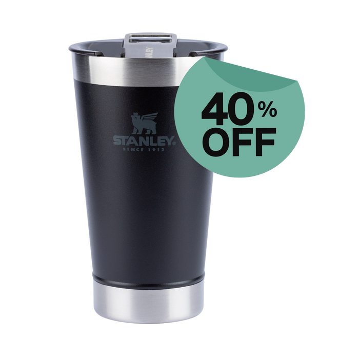 Copo Térmico de Cerveja (com tampa) Stanley Matte Black | 473ML