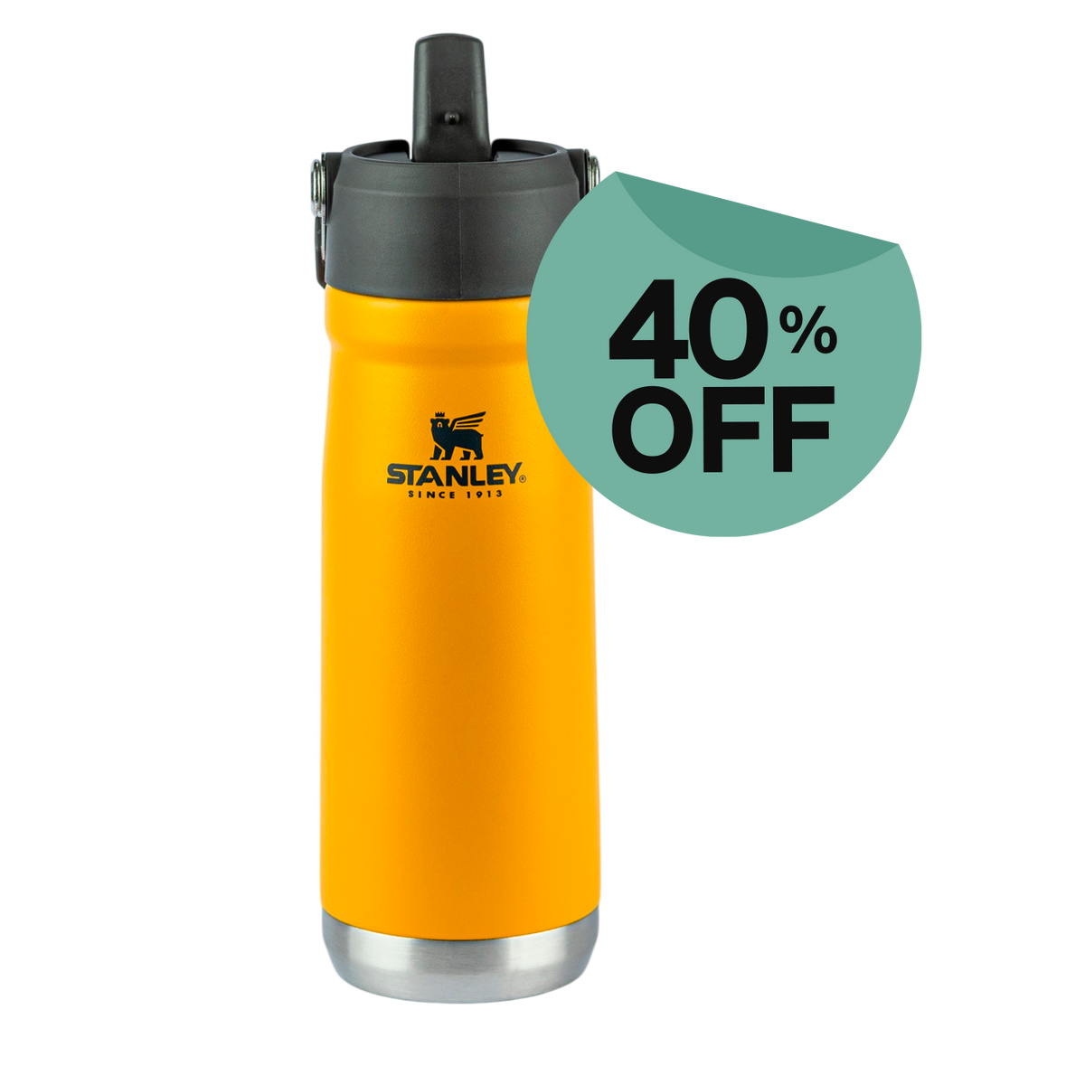 Garrafa Térmica Flip Straw Stanley Saffron | 651ML