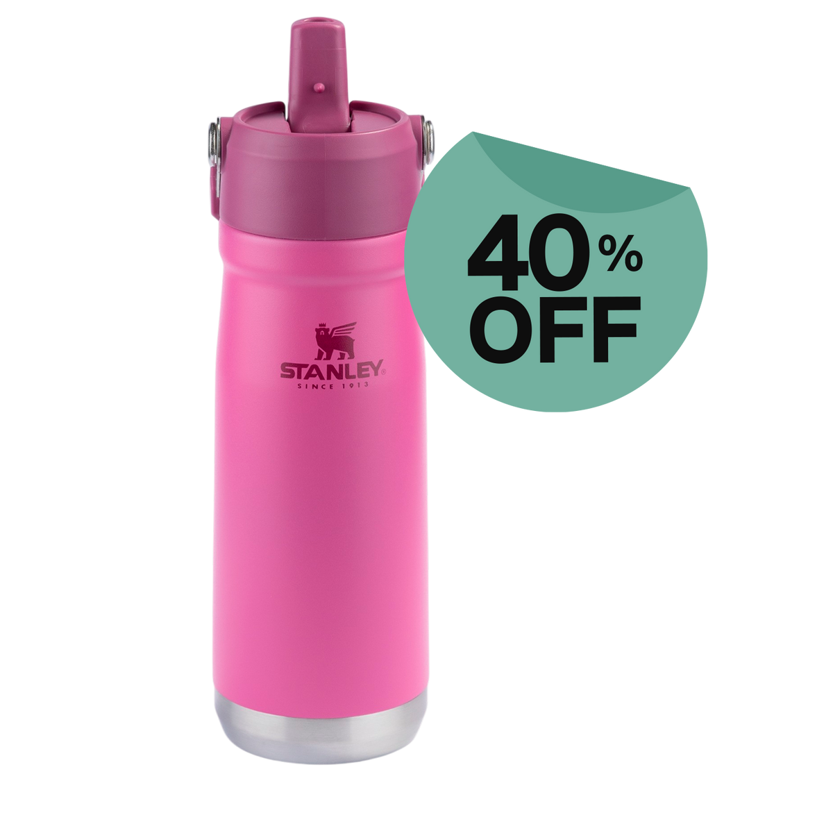 Garrafa Térmica Flip Straw Stanley Azalea | 651ML