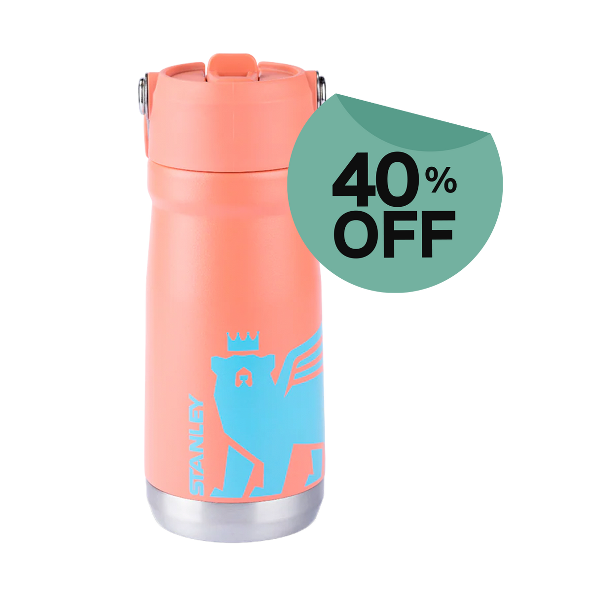 Garrafa Térmica Flip Straw Youth Stanley Grapefruit | 500ML