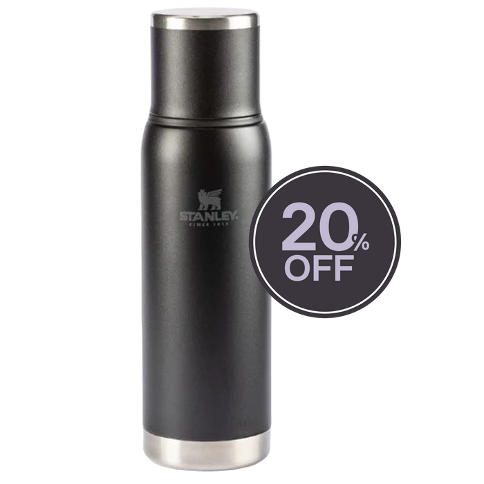 Garrafa Térmica Adventure 2.0 Matte Black | 1L