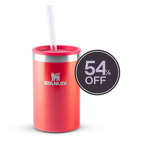 Can Cooler com canudo Stanley Apple Shimmer | 296ML