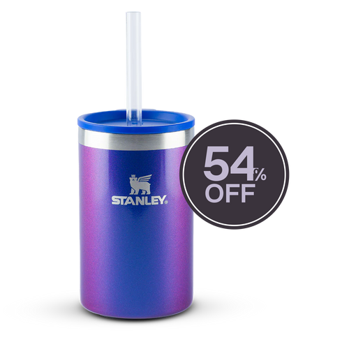 Can Cooler com canudo Stanley Sapphire Shimmer | 296ML