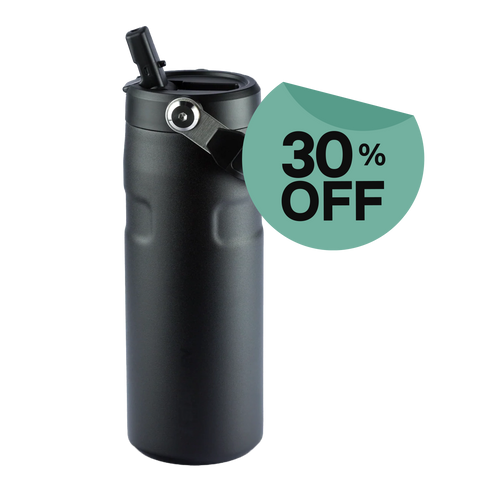 Garrafa Térmica Aerolight Flip Straw Black | 473ml