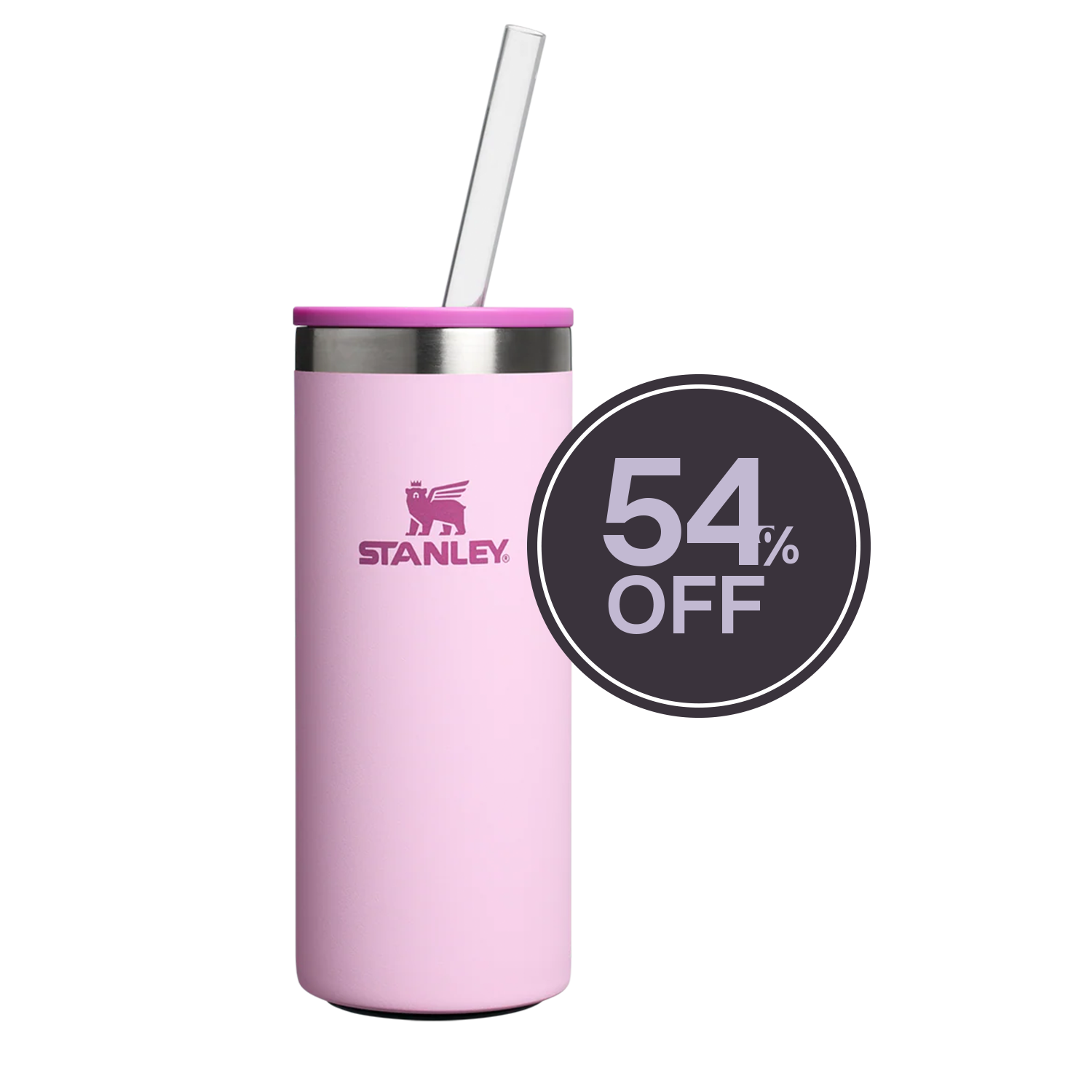 Can Cooler Slim com canudo Cherry Blossom