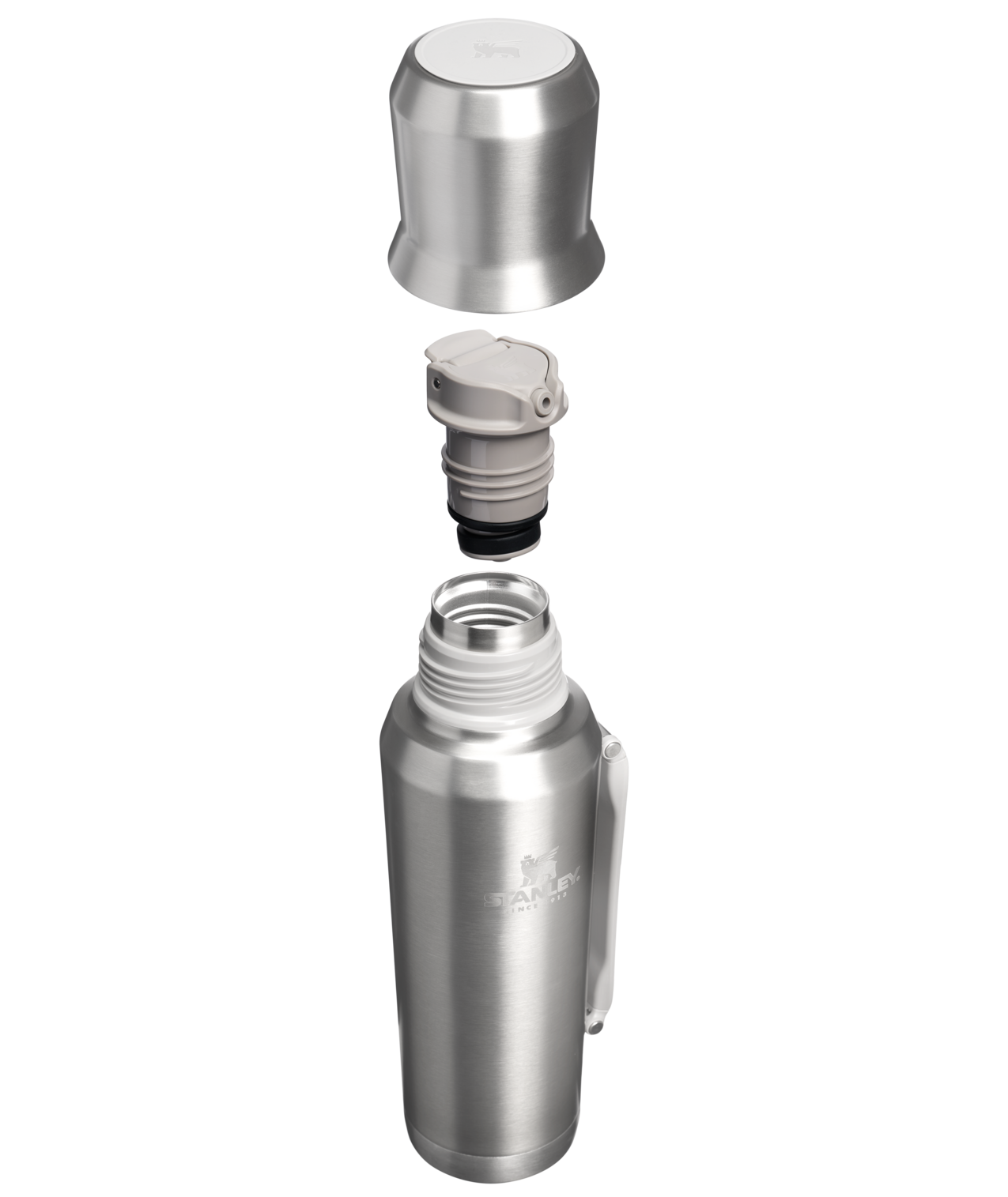 Stanley 1913 Garrafa Térmica Mate Stainless Steel Ash 1.2L  | View 3