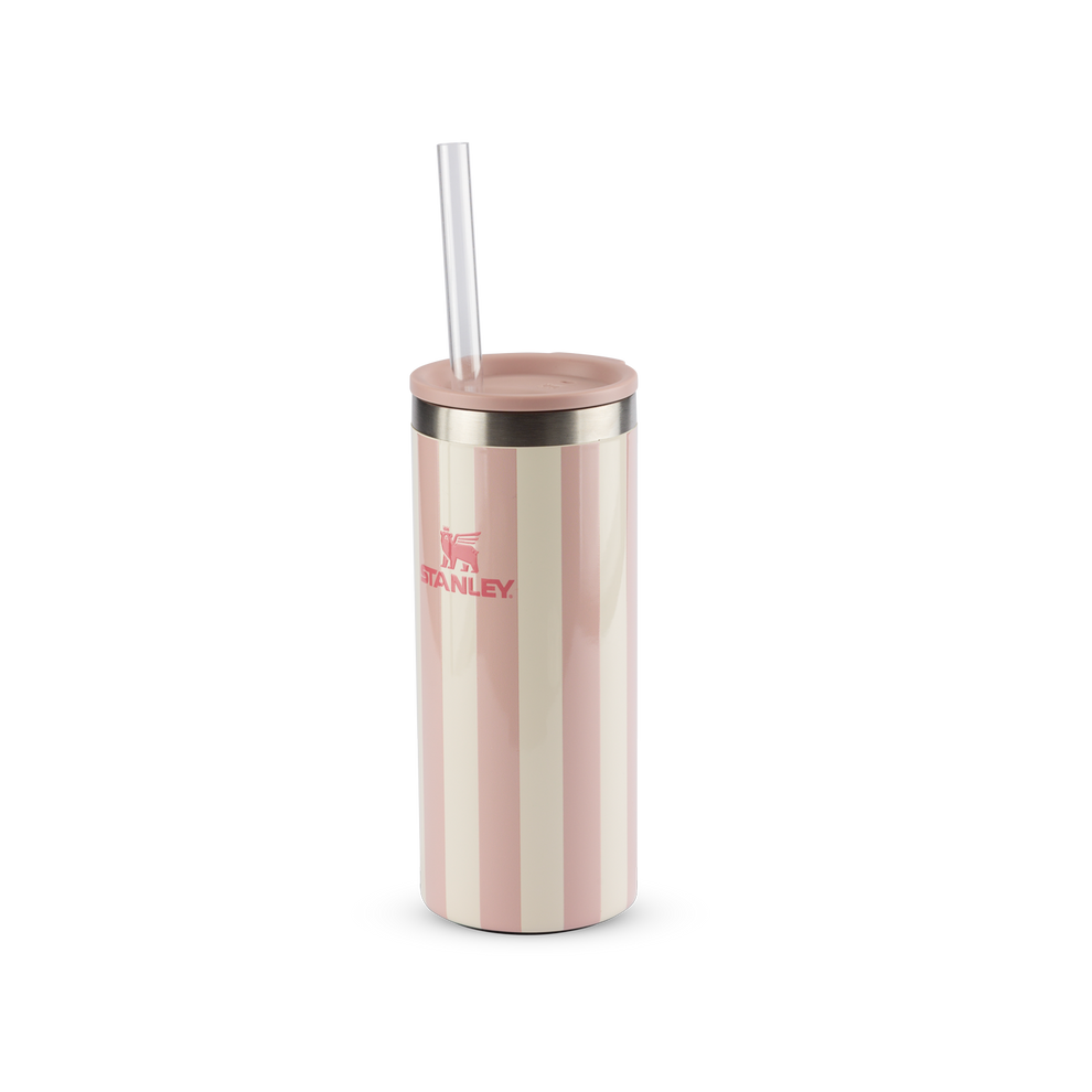 Stanley 1913 Can Cooler Slim com canudo Peach Whip Cabana Gloss 296ML
