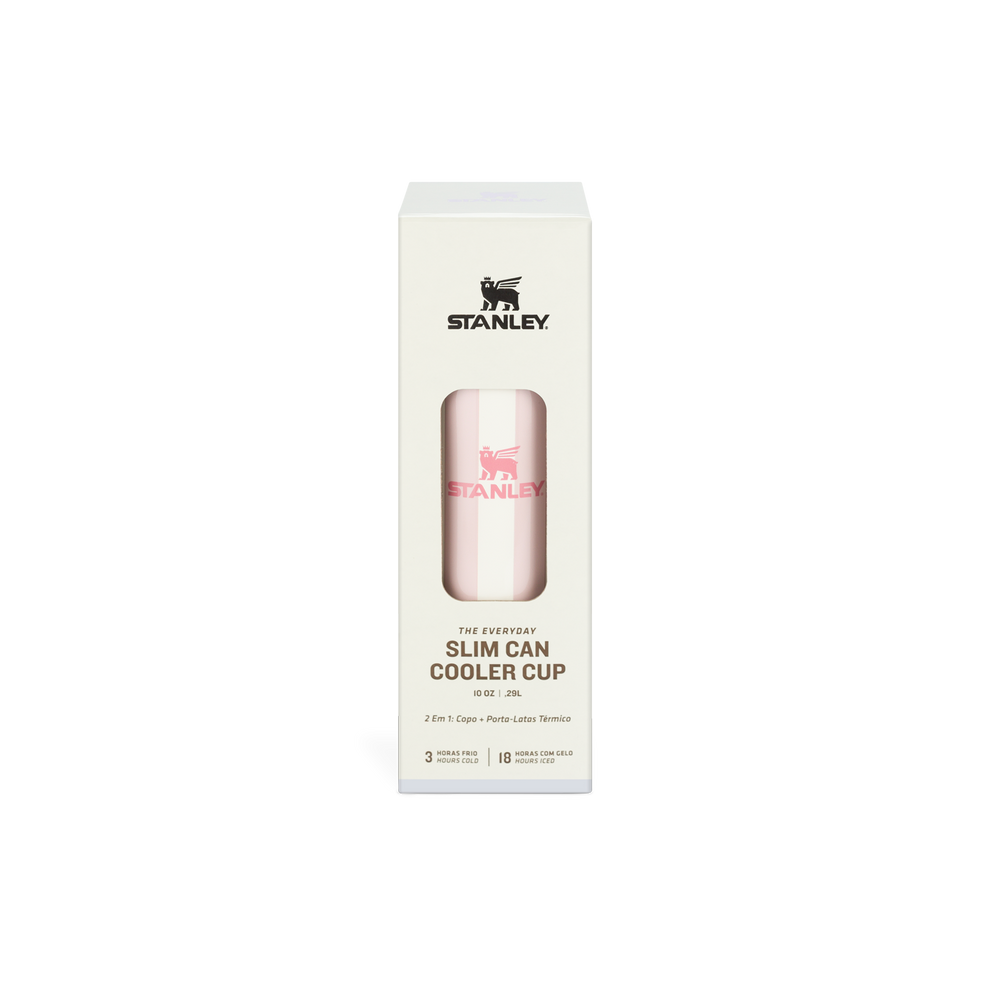 Stanley 1913 Can Cooler Slim com canudo Peach Whip Cabana Gloss 296ML