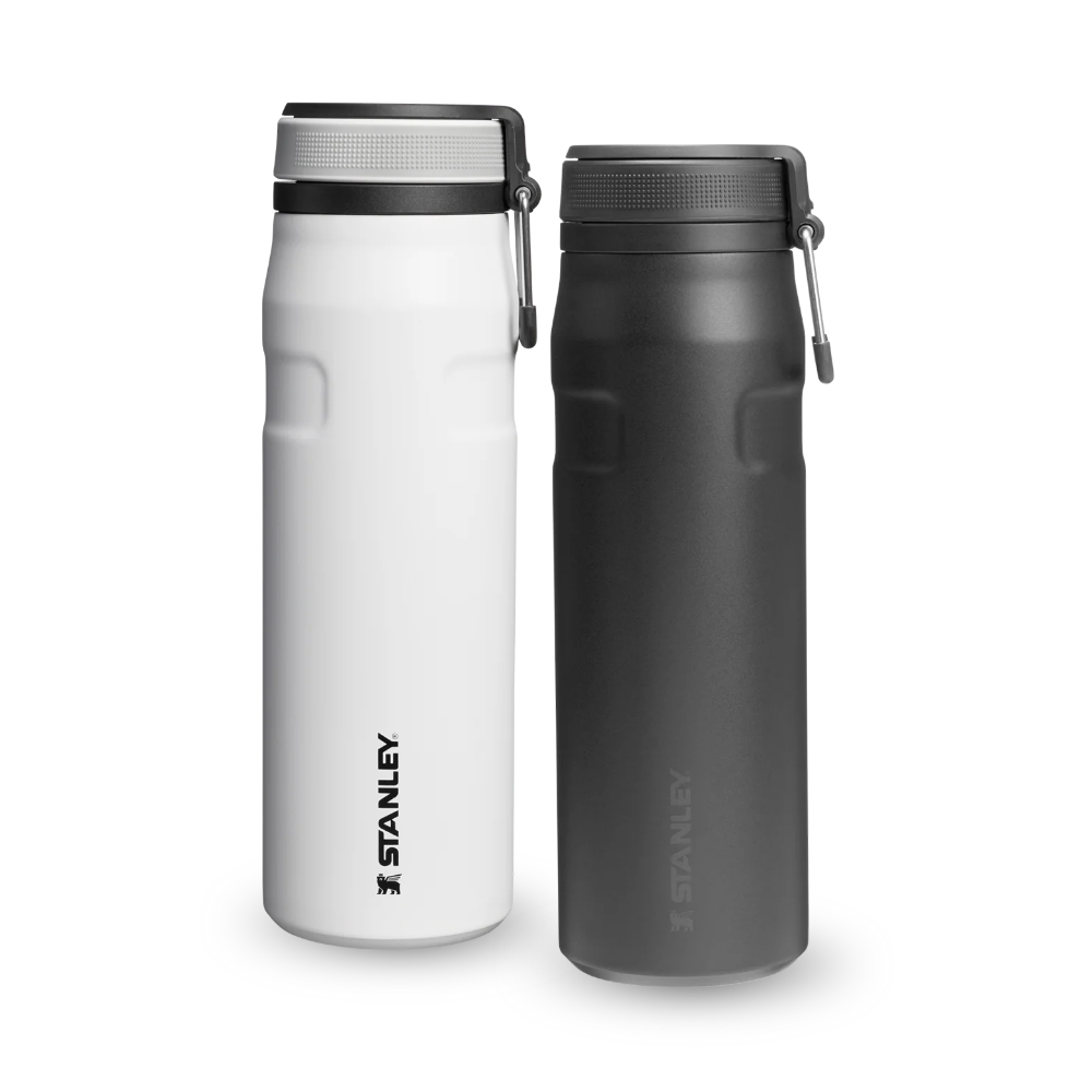 Kit 2 Garrafas Térmicas Twist Flip Chalk e Black 2.0 | 710ml