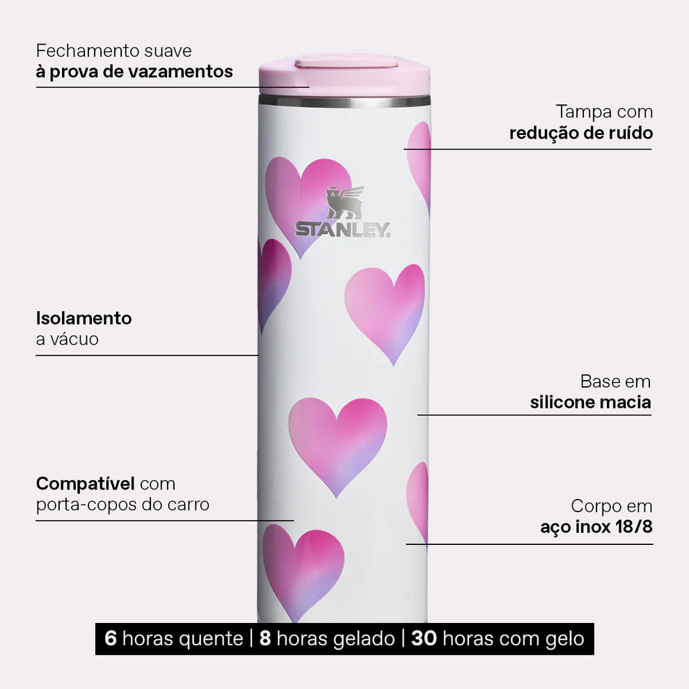 Stanley 1913 Garrafa Térmica Aerolight Transit Frost Heart Stanley 1913 473ML