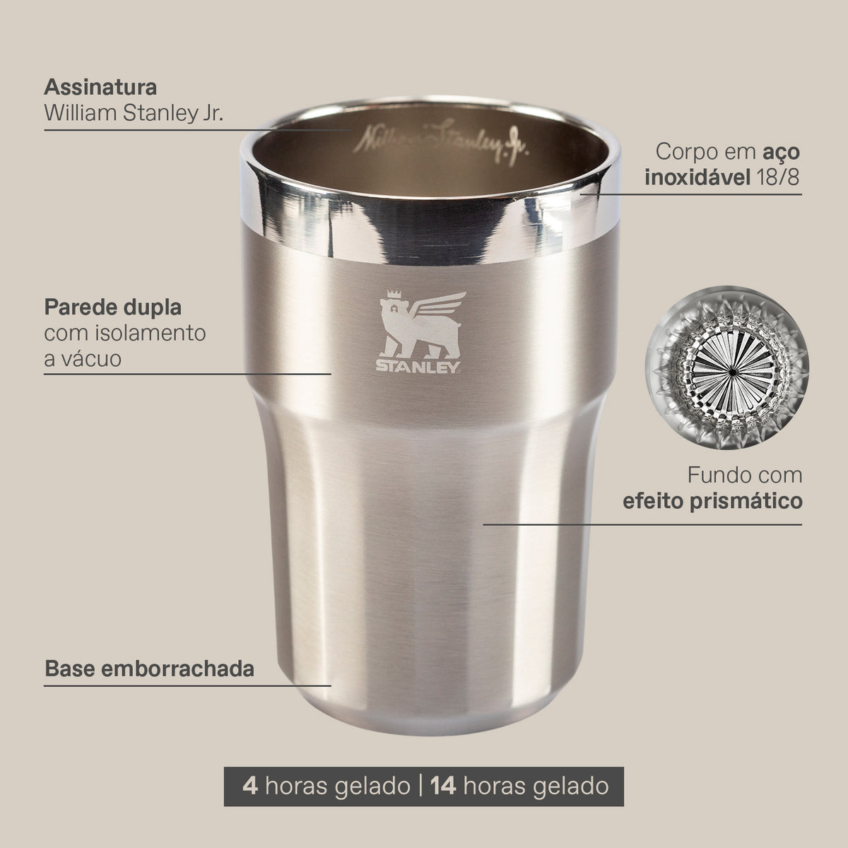 Beer Tumbler Happy Hour Black Eclipse Stanley 1913 | 354ml