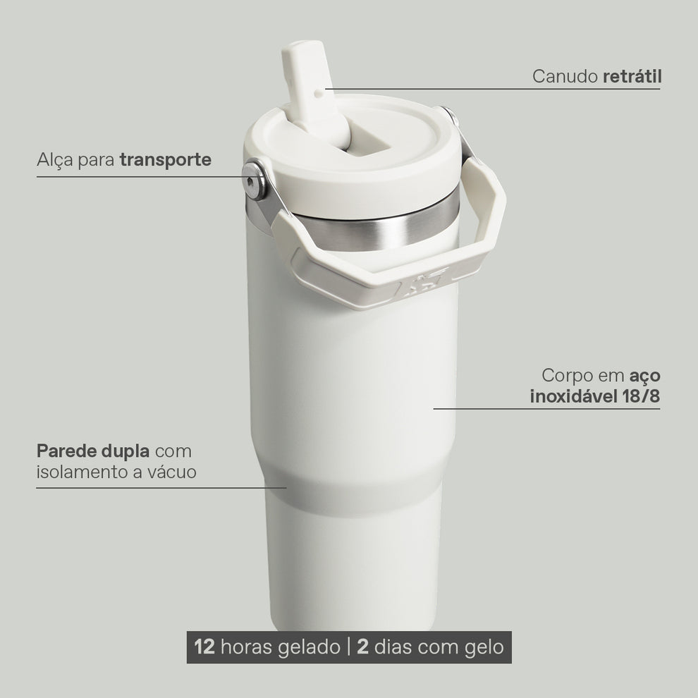 Stanley 1913 Tumbler Térmico Flip Straw Black 2.0 Stanley 1913 887ml