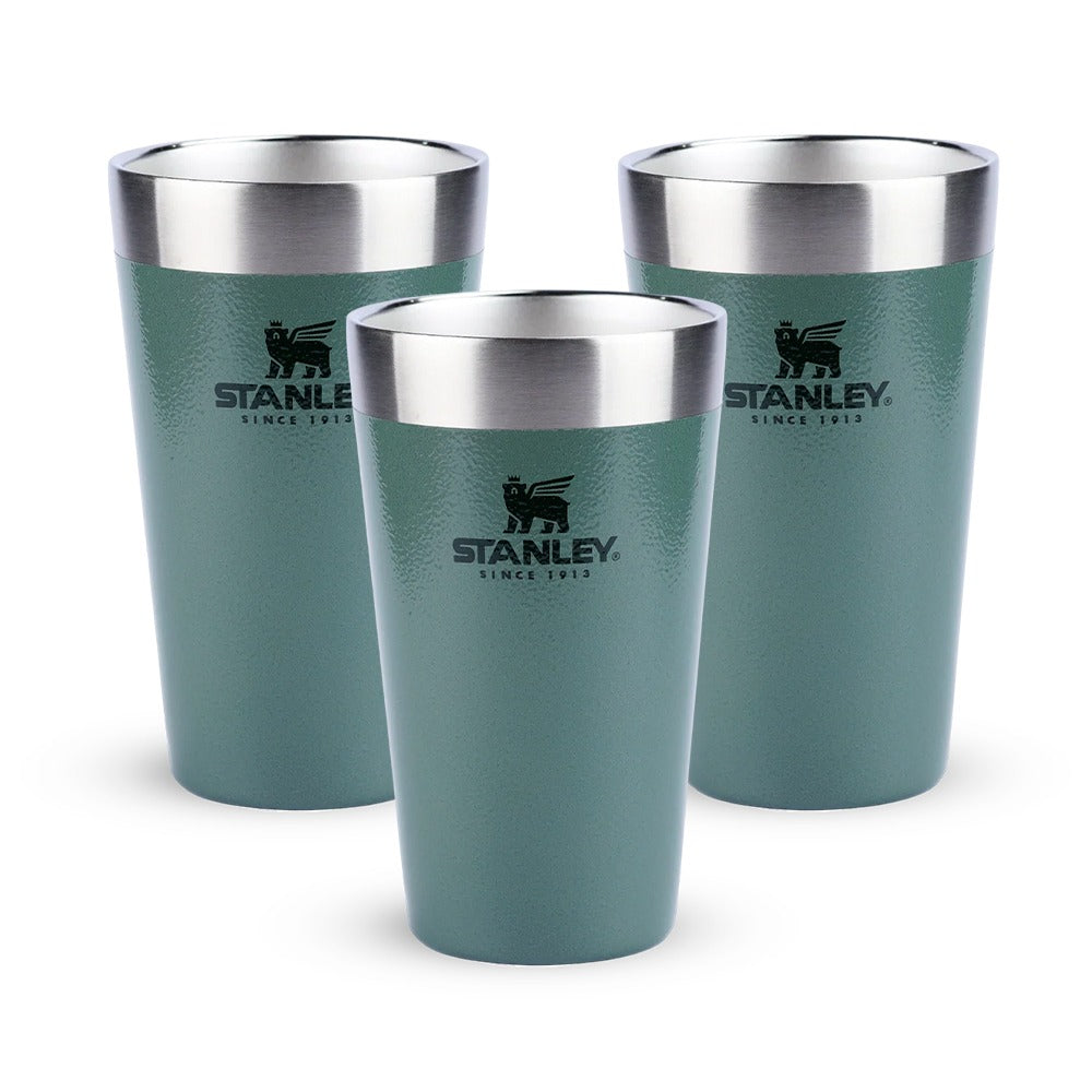 Kit 3 Copos Térmicos de Cerveja Stanley Hammertone Green | 473ML
