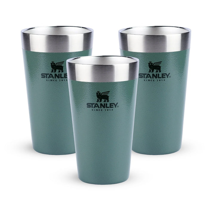 Kit 3 Copos Térmicos de Cerveja Stanley Hammertone Green | 473ML