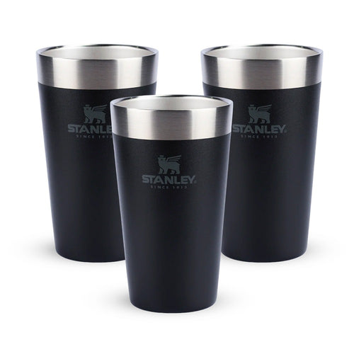 Kit 3 Copos Térmicos de Cerveja Stanley Matte Black | 473ML