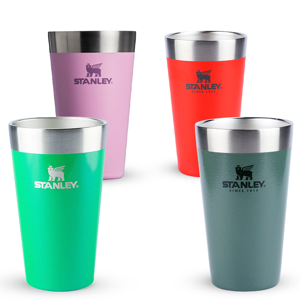 Kit Copo Térmico de Cerveja Stanley Hammertone Green, Flame Red, Lilac e Clover Shimmer