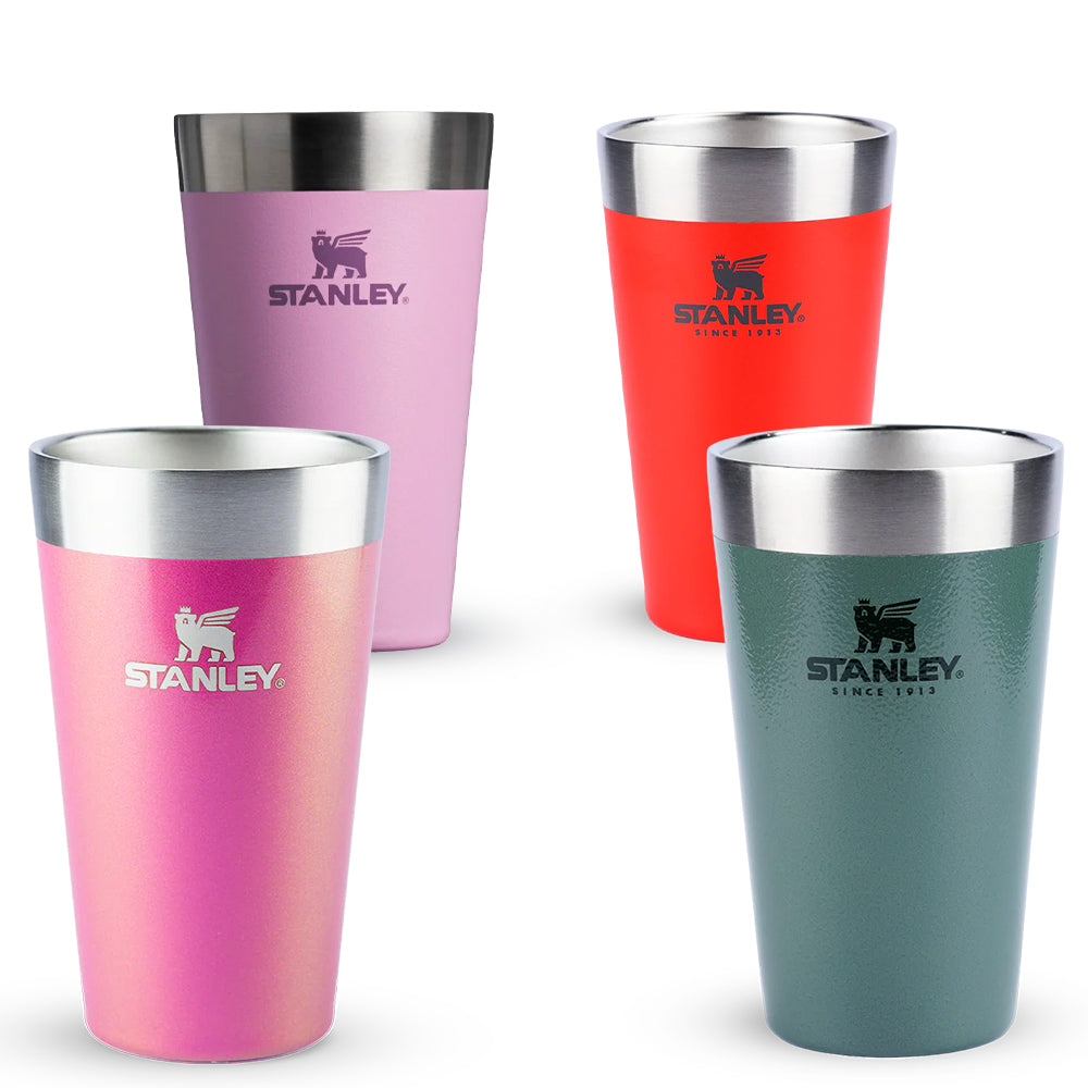 Kit Copo Térmico de Cerveja Stanley Hammertone Green, Flame Red, Lilac e Dazzle Pink Shimmer
