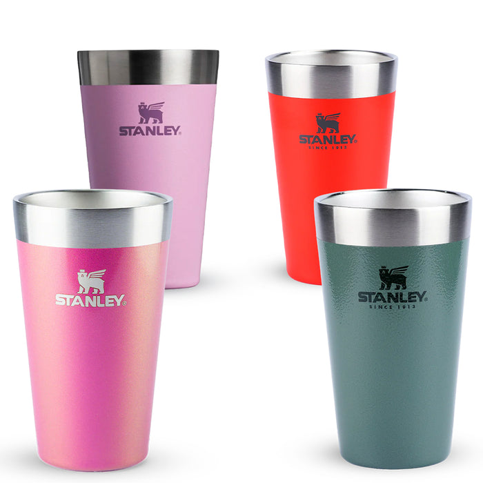 Kit Copo Térmico de Cerveja Stanley Hammertone Green, Flame Red, Lilac e Dazzle Pink Shimmer