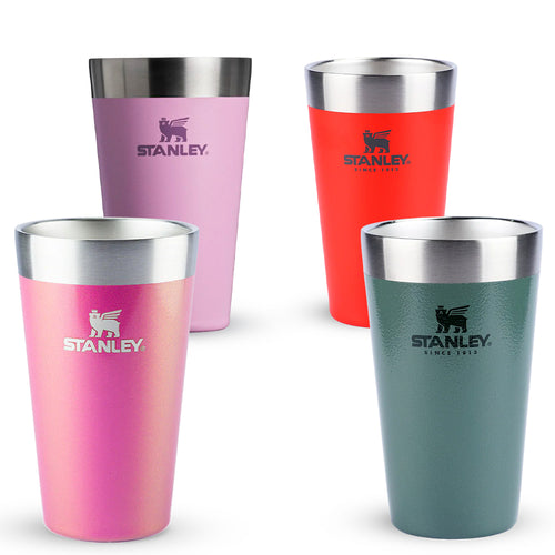Kit Copo Térmico de Cerveja Stanley Hammertone Green, Flame Red, Lilac e Dazzle Pink Shimmer