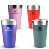 Modelo 10 - Kit Copo Térmico de Cerveja Stanley Hammertone Green, Flame Red, Lilac e Sapphire Shimmer 