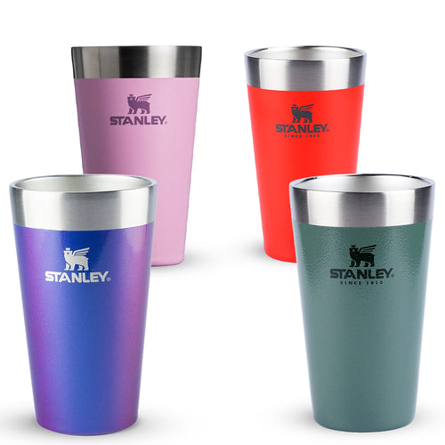 Kit Copo Térmico de Cerveja Stanley Hammertone Green, Flame Red, Lilac e Sapphire Shimmer 