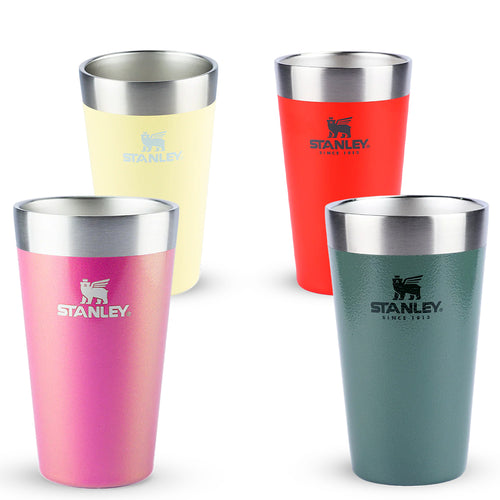 Kit Copo Térmico de Cerveja Stanley Hammertone Green, Flame Red, Pomelo e Dazzle Pink Shimmer