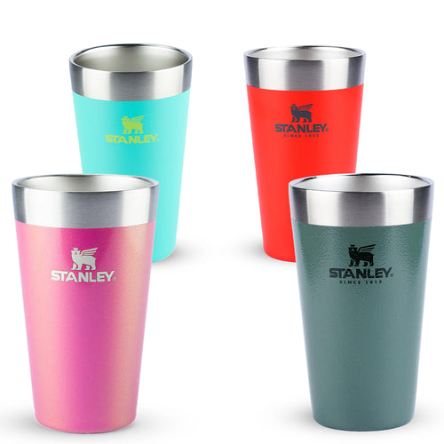 Kit Copo Térmico de Cerveja Stanley Hammertone Green, Flame Red, Tropical Teal e Dazzle Pink Shimmer