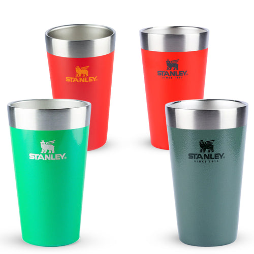 Kit Copo Térmico de Cerveja Stanley Hammertone Green, Flame Red, Chili e Clover Shimmer